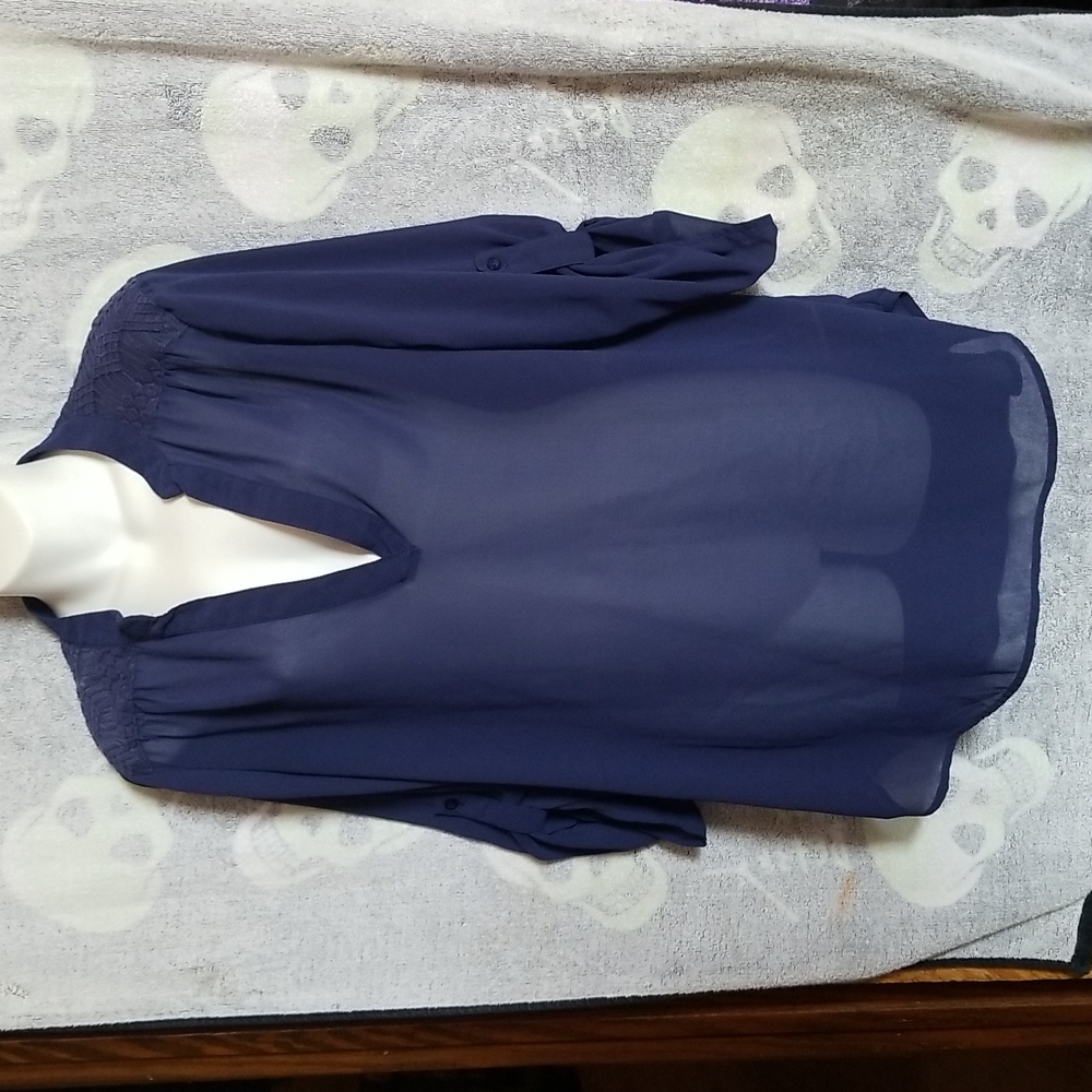 Navy blouse